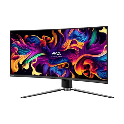 MAG 321CUP QD-OLED 31.5" 16:9 4K Ultra HD 165Hz Curved HDR Gaming Monitor, Metallic Black