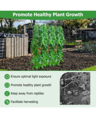 71 x 71 Inch U-Shaped Tall Garden Arched Trellis for Climbing Plants