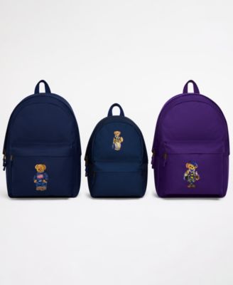 Boys' and Girls' Polo Bear Canvas Backpack
