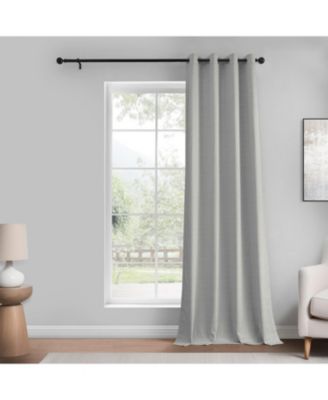 Abstract Grommet Lounge Embossed Velvet Room Darkening Curtain