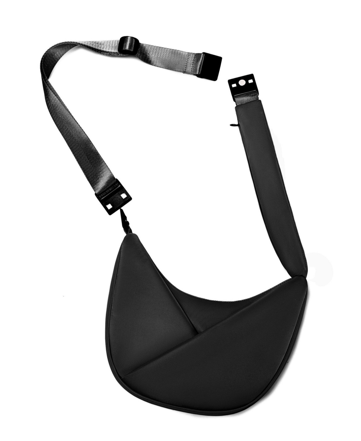 Женская сумка Lux & Nyx Origami Crescent Handbag Crossbody Bag For Women, цвет: Чёрный — фото 2