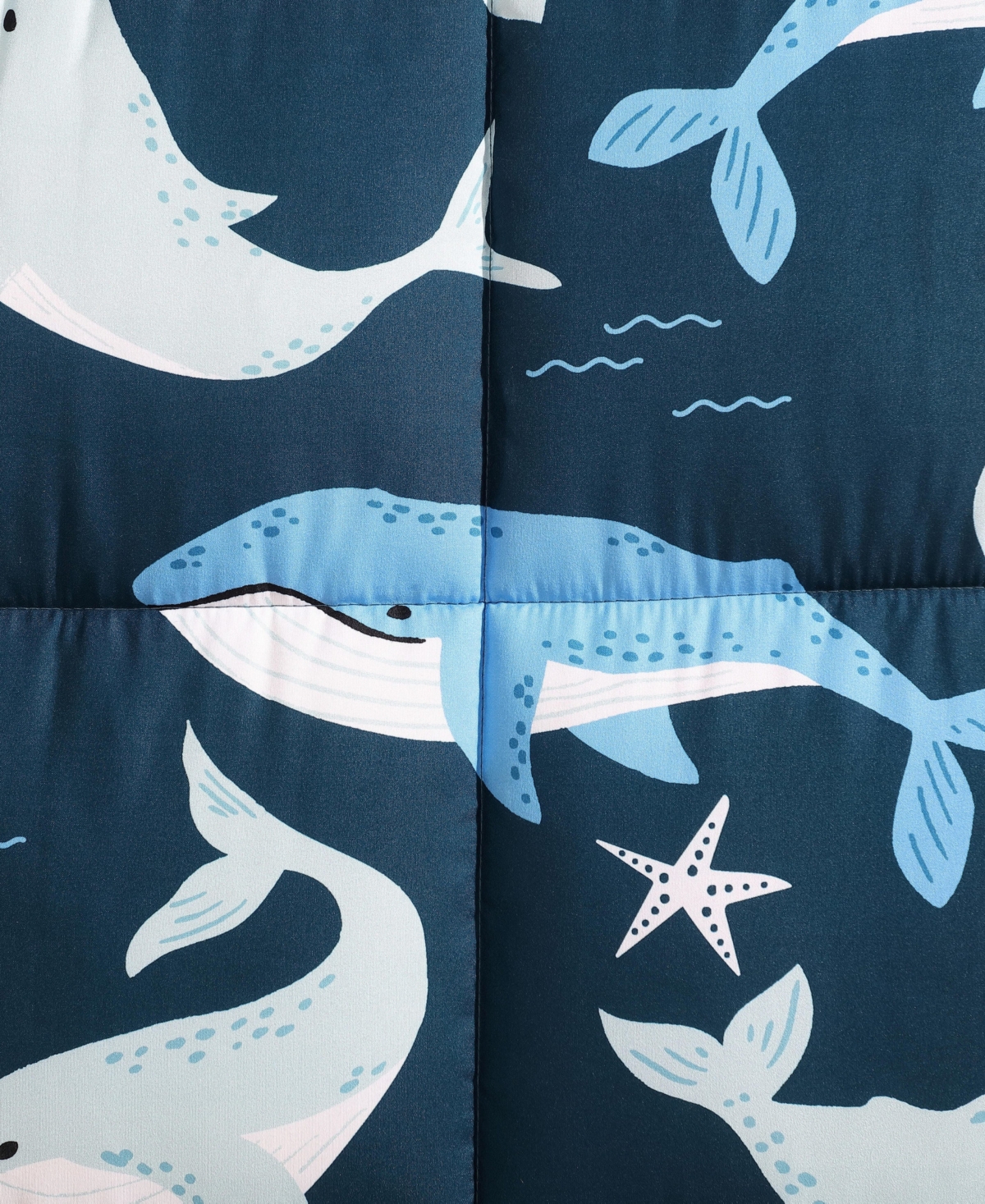 Nautica Finnian Whales Microfiber 4-pc. Comforter Set, Full/queen In Blue