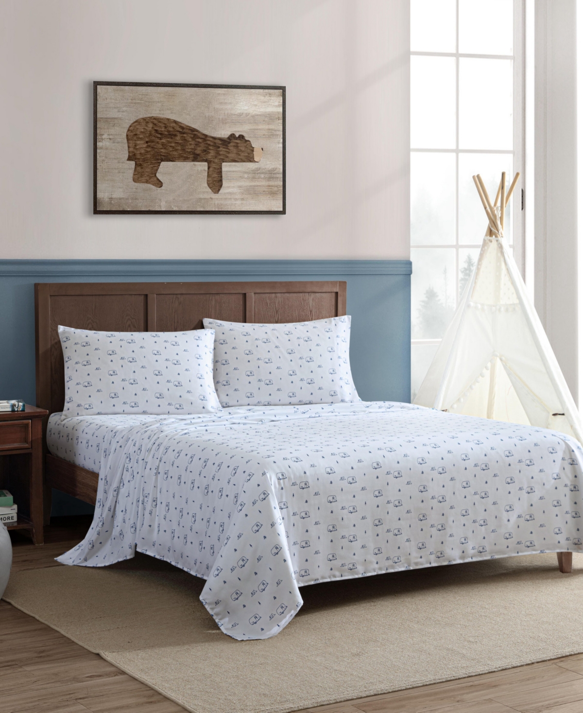 Eddie Bauer Travel Trailer Microfiber -Pc. Sheet Set