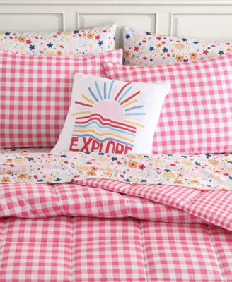 Preston Check Microfiber 4-Pc. Comforter Set, Full/Queen