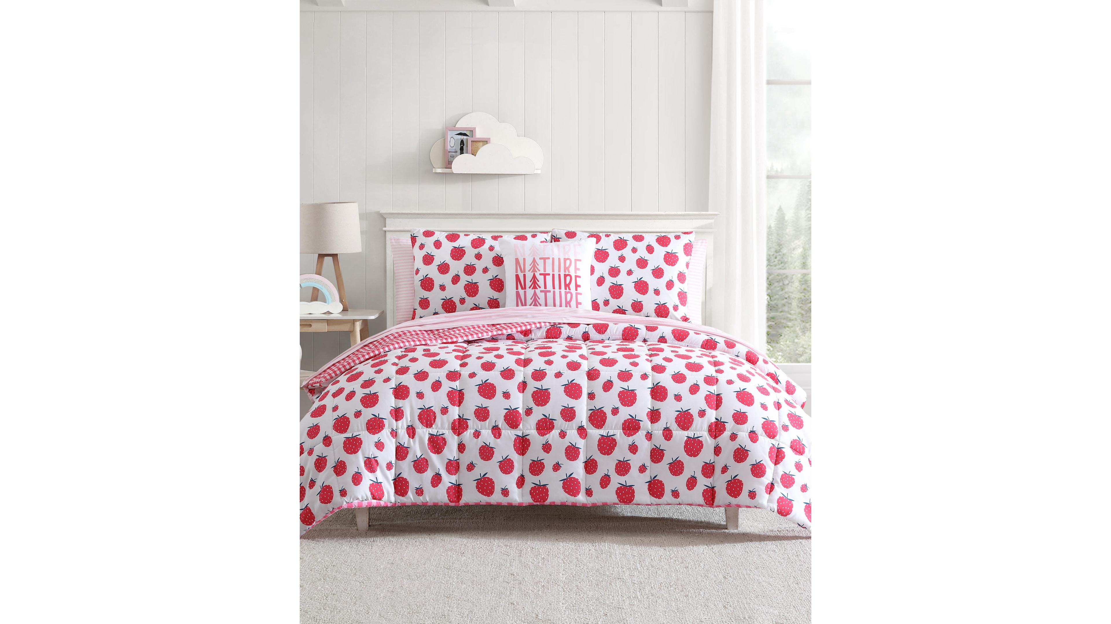 Eddie Bauer Strawberry Field Microfiber 4-Pc. Comforter Set, Full/Queen