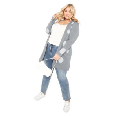 Women's Plus Size Spot It Cardigan