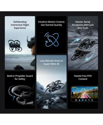 DJI Avata 2 Fly More Combo (3 Batteries) FPV Drone with Camera 4K, Propeller Guard, Camera Drone, Goggles 3 & RC Motion 3 Nanuk 925 Waterproof