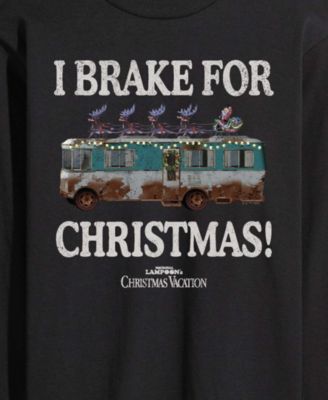Men's I Brake For Christmas Long-Sleeve Graphic T-Shirt