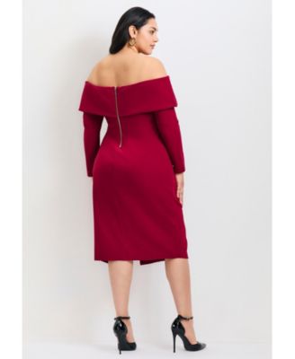 Women's Collette Off Shoulder Gathered Waist Dress