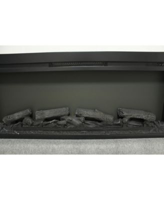 44 inch wall recessed electric fireplace with remote and Imitation Flame , LED light heater