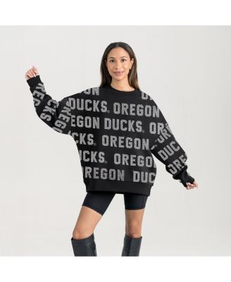 Women's Black Oregon Ducks Hype Era Sweatshirt
