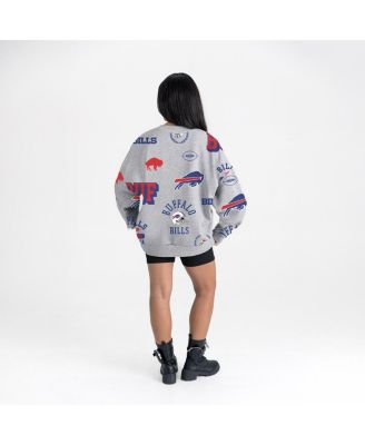 Women's Heather Gray Buffalo Bills Always On Repeat Fleece Sweatshirt
