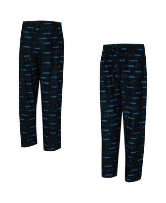 Concepts Sport - Men's Black Carolina Panthers Mosaic All Over Print Pants