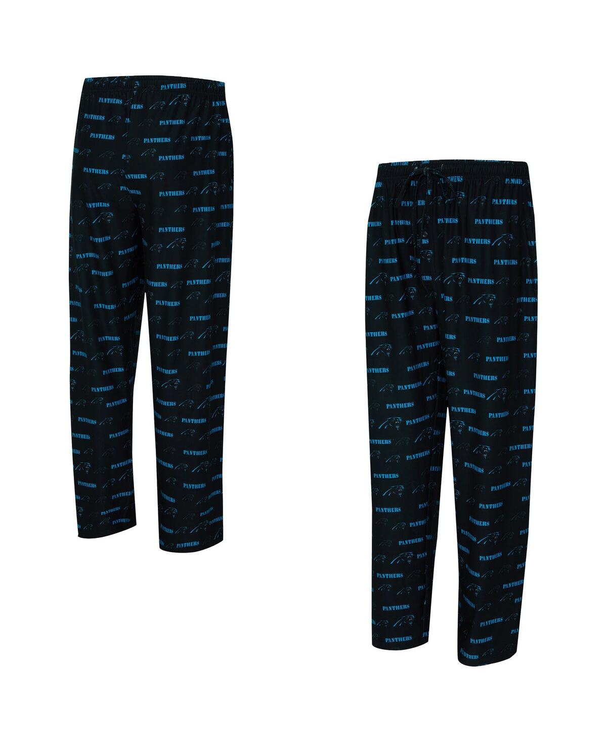 Concepts Sport Men's Black Carolina Panthers Mosaic All Over Print Pants