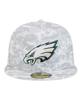 Men's White Philadelphia Eagles 2025 Salute to Service Fan Pack 59FIFTY Fitted Hat
