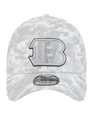 Men's White Cincinnati Bengals 2025 Salute to Service Digital Camo Fan Pack 39THIRTY Flex Hat