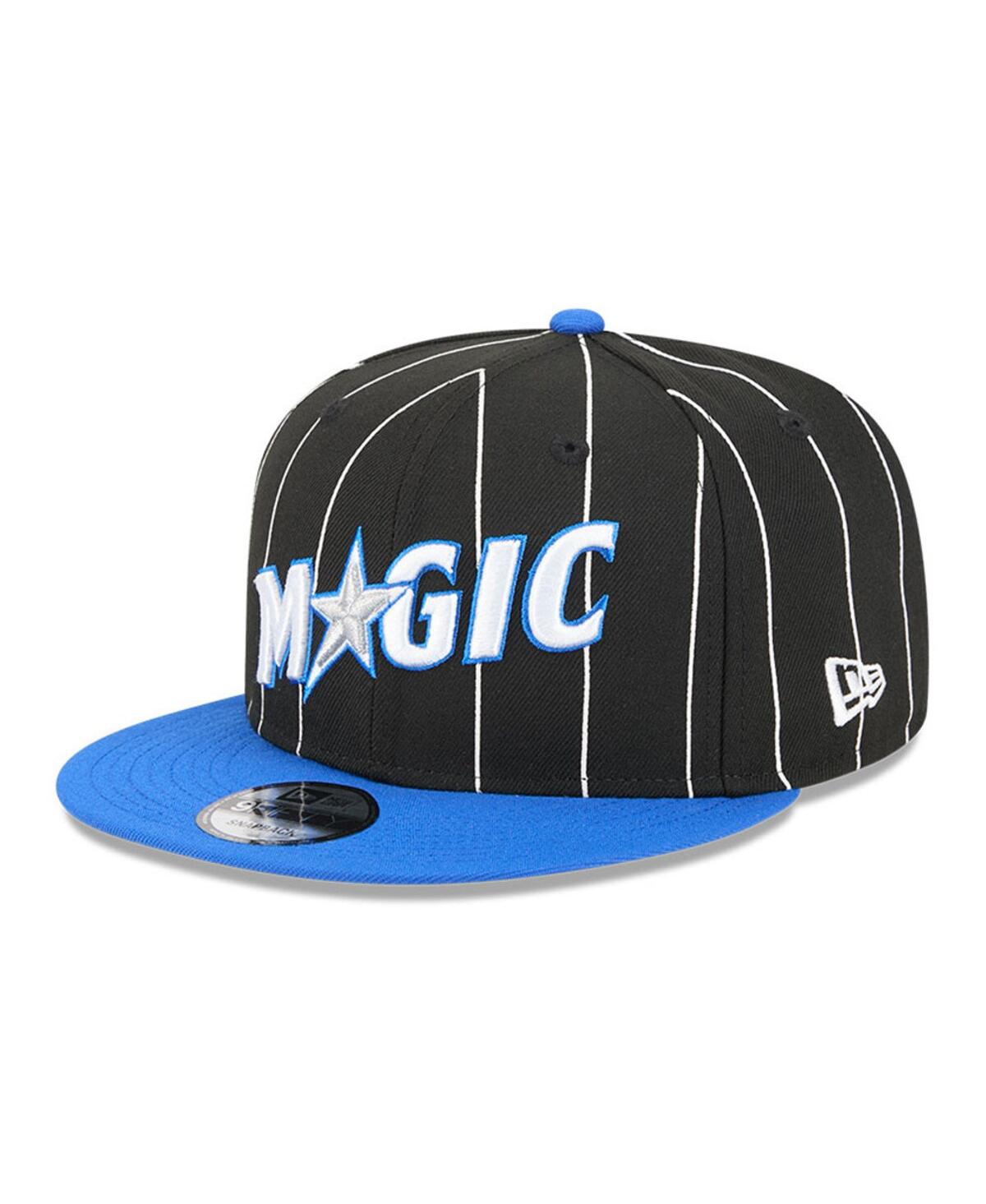 New Era Men's Black/Blue Orlando Magic Jersey Hook Statement Edition 9FIFTY Snapback Hat