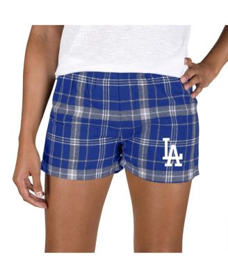 Concepts Sport - Women's Royal/Gray Los Angeles Dodgers Ultimate Flannel Shorts