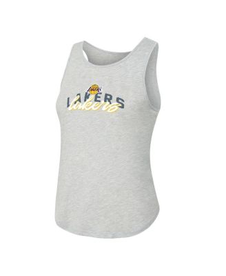 Women's 2-Piece Purple/Heather Gray Los Angeles Lakers Regulate Tank Pants Set