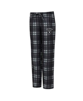 Women's 2-Piece Heather Gray/Black Las Vegas Raiders Regulate Plaid Tank Top and Pants Sleep Set