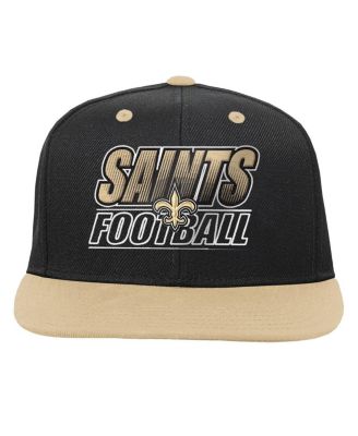 Big Boys and Girls Black New Orleans Saints Team Gradient Deadstock Snapback Hat