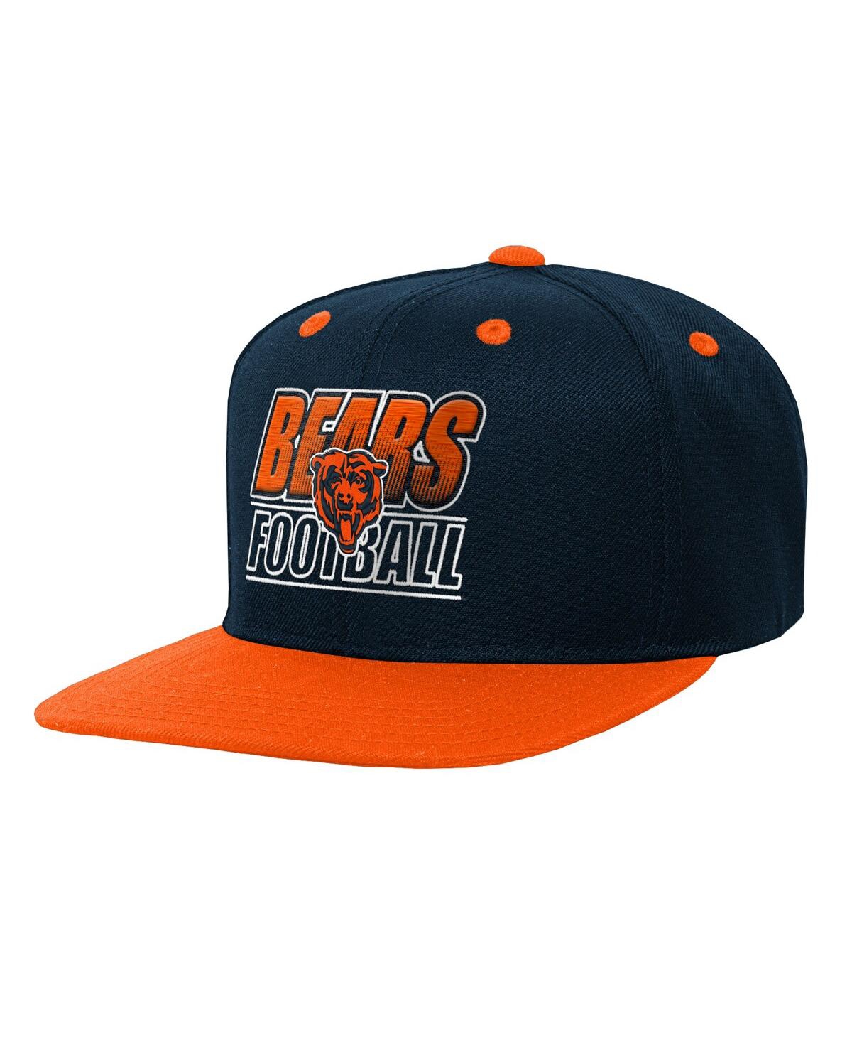Outerstuff Big Boys and Girls Navy Chicago Bears Team Gradient Deadstock Snapback Hat
