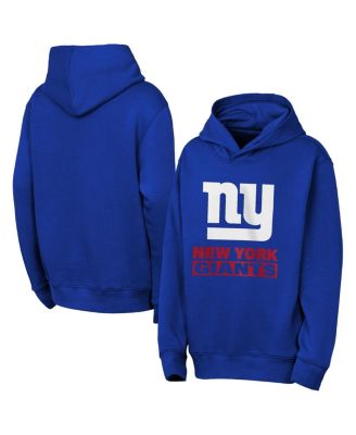 Outerstuff - Big Boys and Girls Royal New York Giants Back to Basics Hoodie