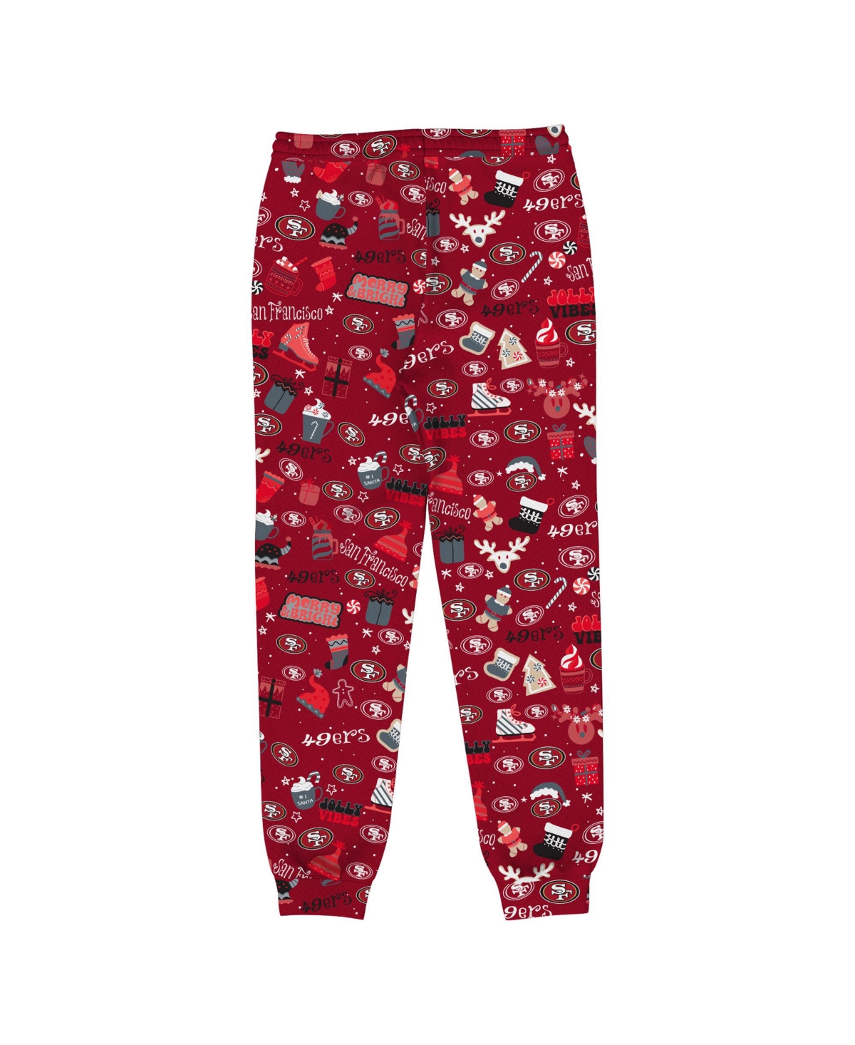 Outerstuff Toddler Scarlet San Francisco 49ers Chestnut Holiday Sleep Set