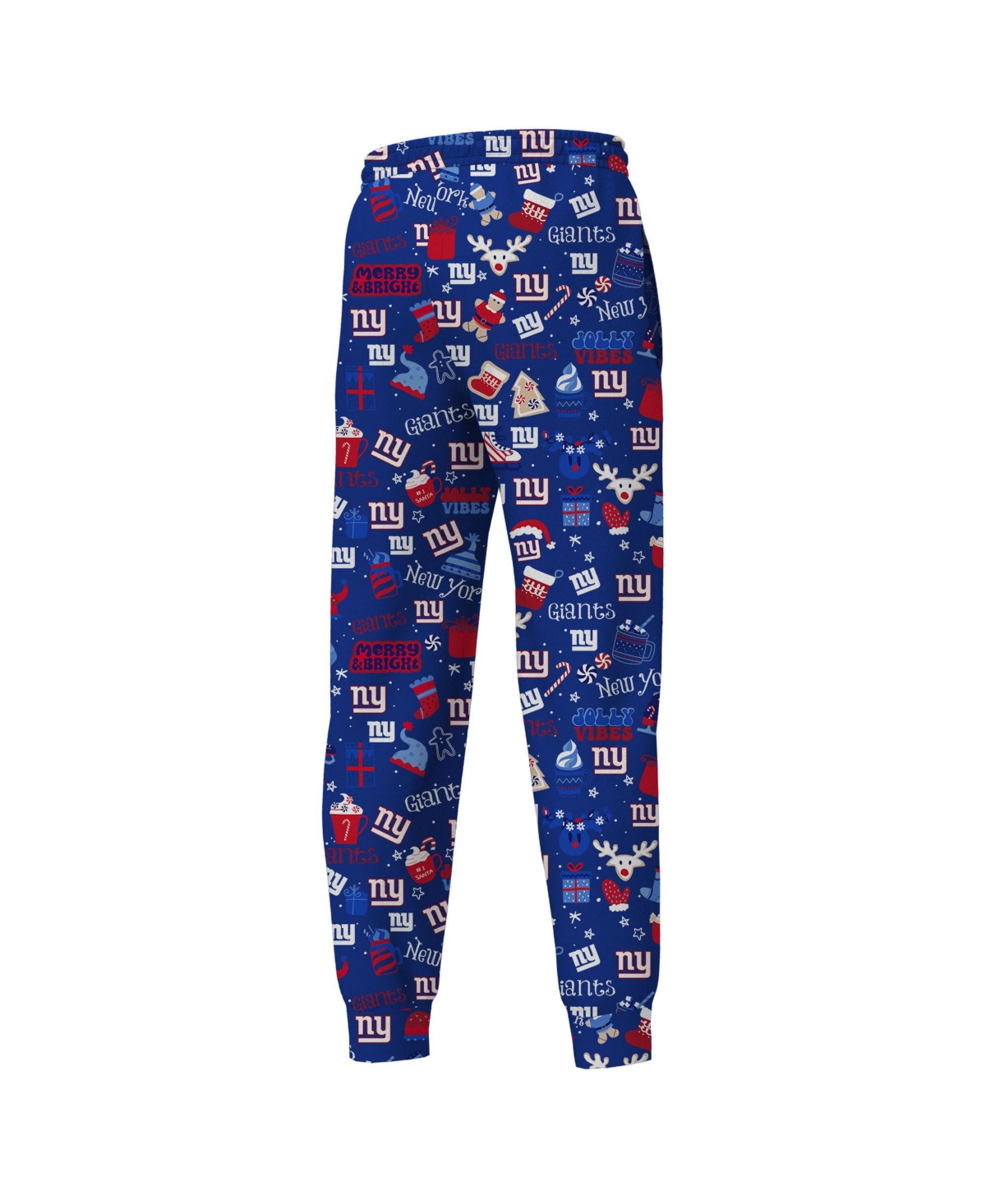 Outerstuff Big Boys and Girls Royal New York Giants Chestnut Holiday Sleep Set