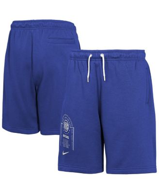 Nike - Big Boys and Girls Blue New York Knicks Courtside Club Fleece Shorts