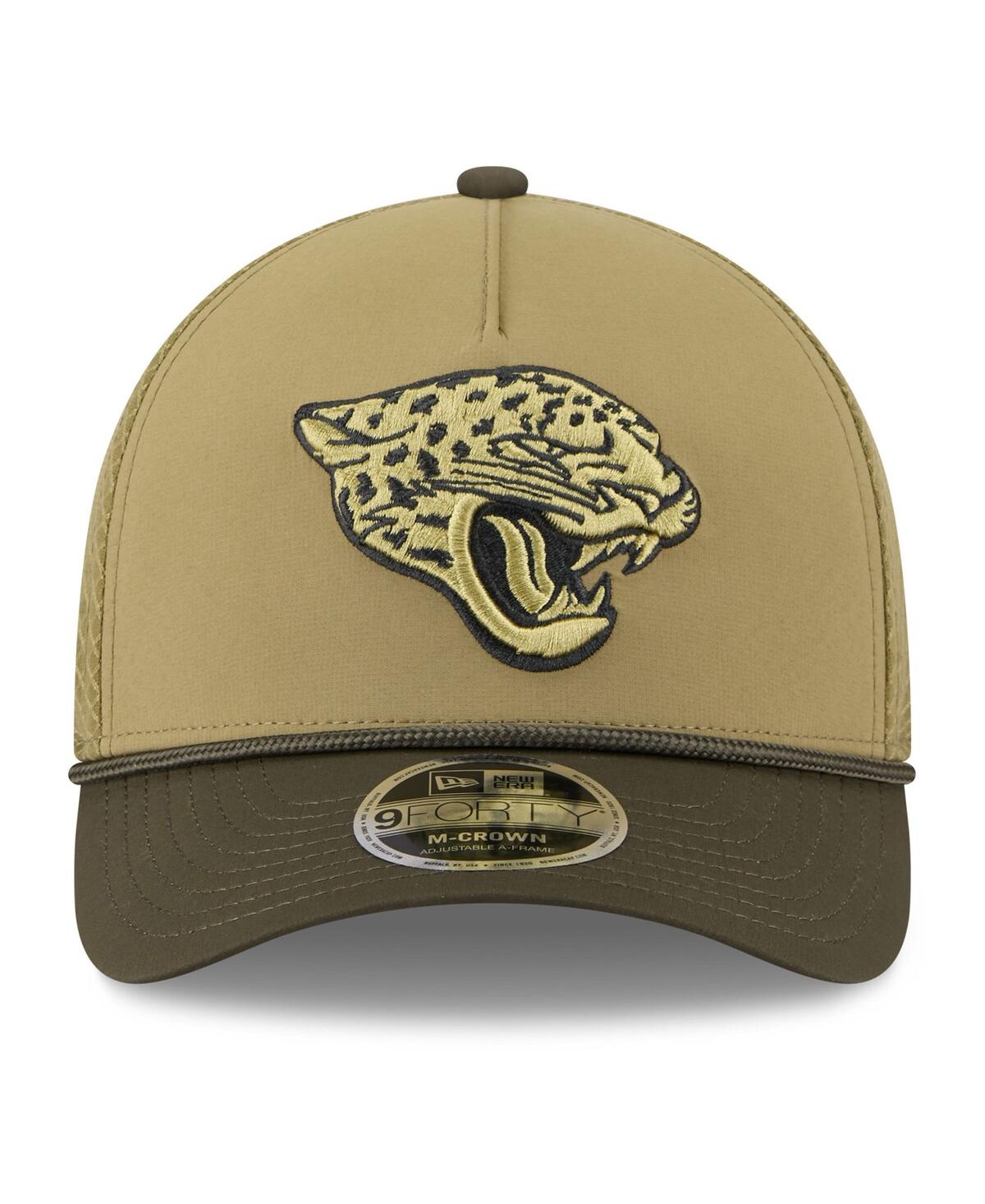 New Era Men's Green Jacksonville Jaguars 2025 Salute to Service 9FORTY A-Frame M-Crown Adjustable Hat