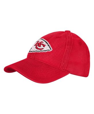 Outerstuff - Big Girls Red Kansas City Chiefs Gridiron Adjustable Hat