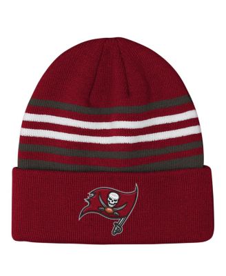 Outerstuff - Big Boys and Girls Red Tampa Bay Buccaneers Essentials Cuffed Knit Hat