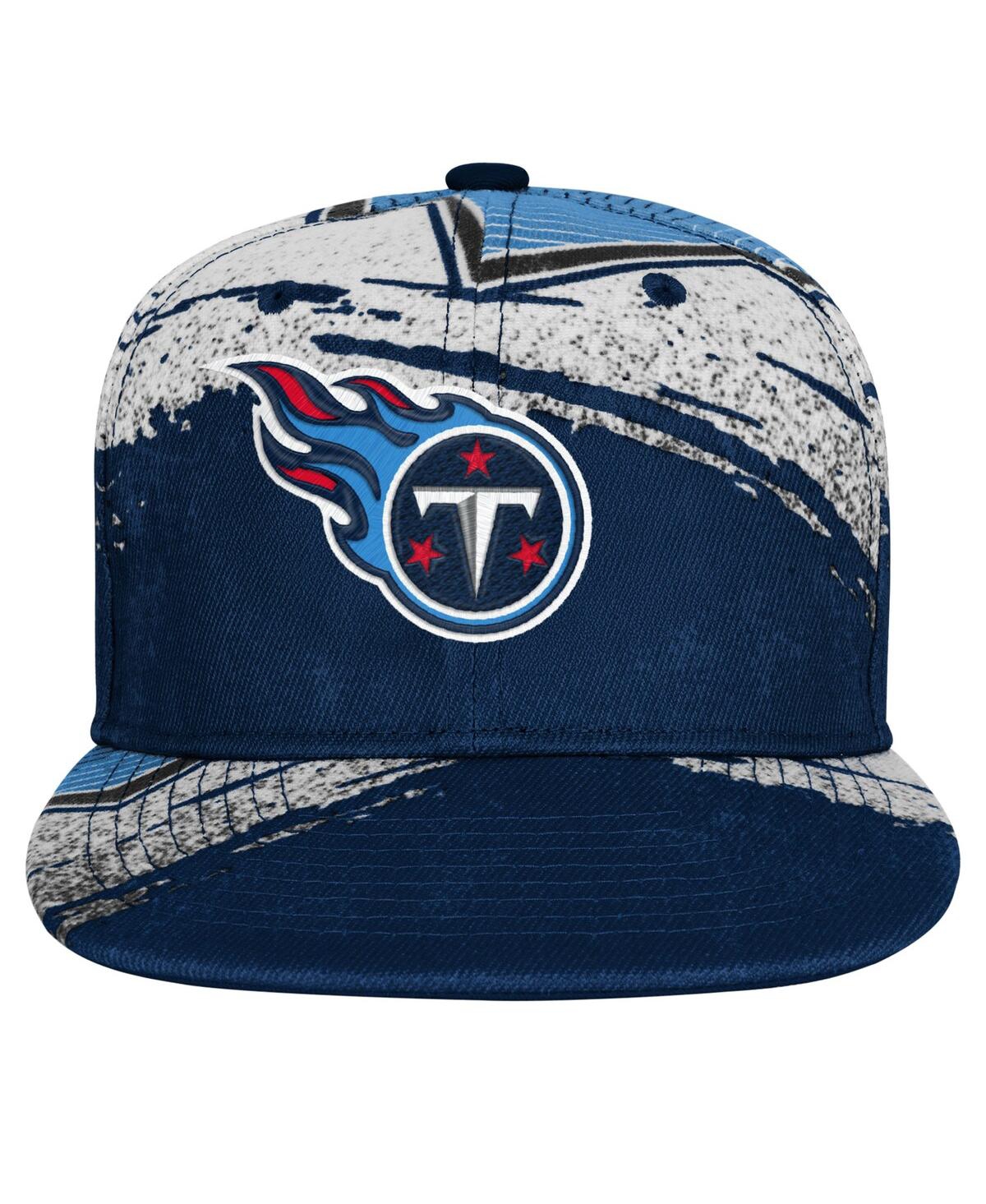 Outerstuff Big Boys And Girls Navy Tennessee Titans Make Noise Adjustable Hat In Blue