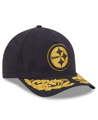 Men's Black Pittsburgh Steelers A-Frame 9FORTY Adjustable Hat