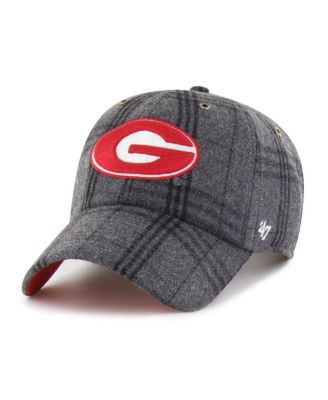 '47 Brand - Men's and Women's Gray Georgia Bulldogs Plaid Windowpane Clean Up Adjustable Hat