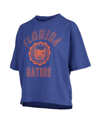 Women's Royal Florida Gators Motley Crew Bishop Waist Length Oversized T-Shirt