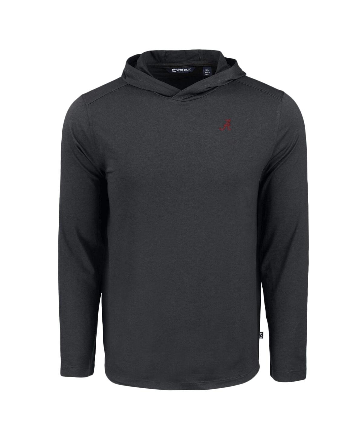 Cutter & Buck Men's Black Alabama Crimson Tide Coastline Epic Comfort Eco Long Sleeve Hoodie T-Shirt