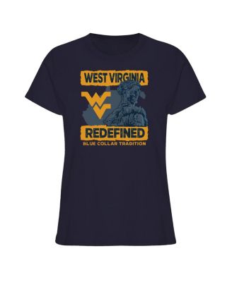 Women's Navy West Virginia Mountaineers Fan T-Shirt