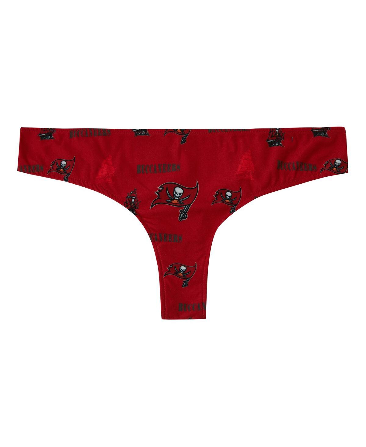 Concepts Sport Women's Red Tampa Bay Buccaneers Mosaic All Over Print Thong In Red