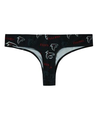 Women's Black Atlanta Falcons Mosaic All Over Print Thong