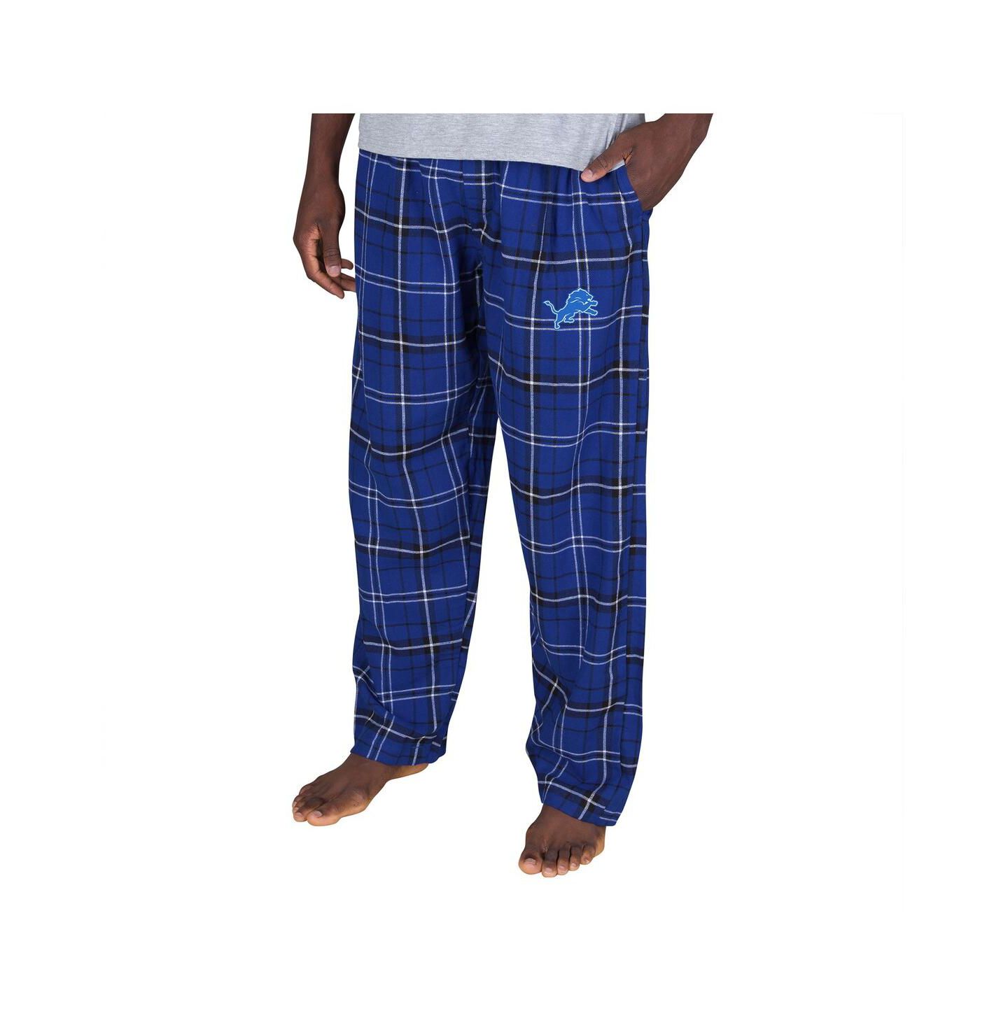 Мужские фланелевые штаны Concepts Sport Detroit Lions Ultimate Plaid в клетку, Blue — фото 1