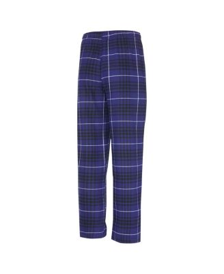 Men's 2-Piece Purple/Black Sacramento Kings Vector Top and Flannel Pants Sleep Set