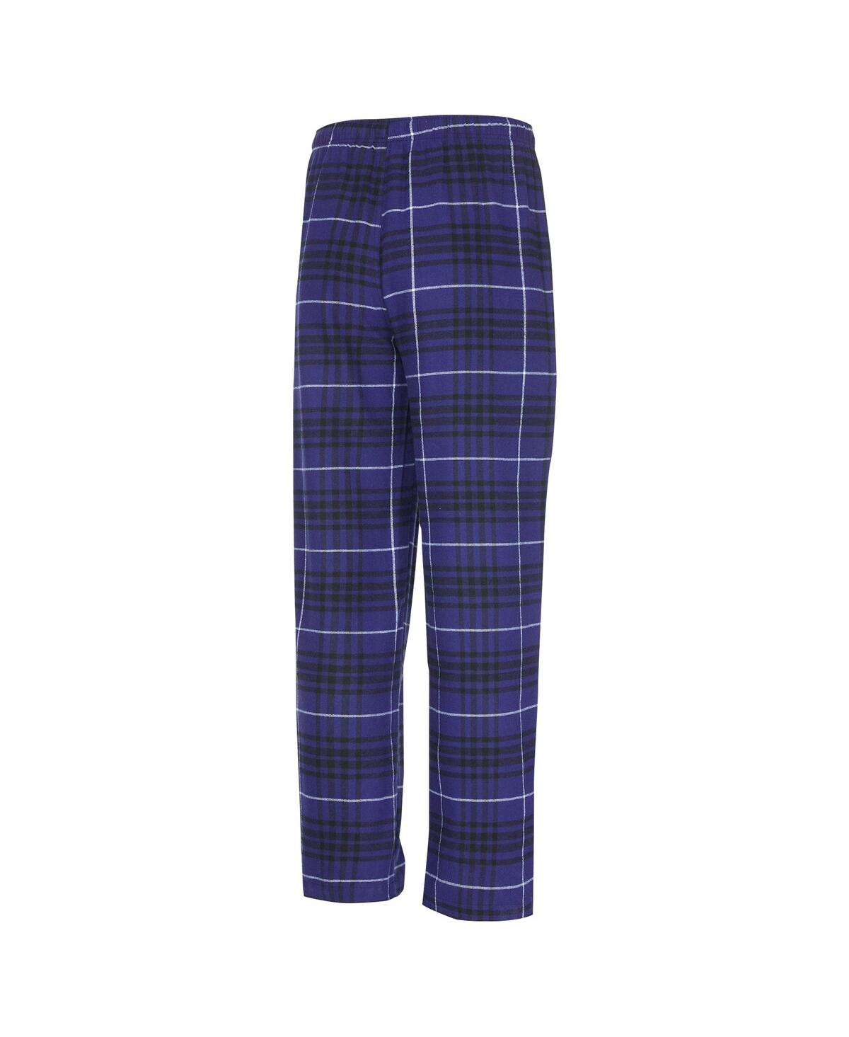 Concepts Sport Men's 2-piece Purple/black Sacramento Kings Vector Top And Flannel Pants Sleep Set In Multi