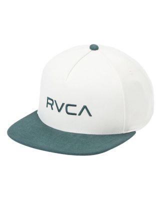RVCA - Men's White/Hunter Green Two-Tone Adjustable Hat