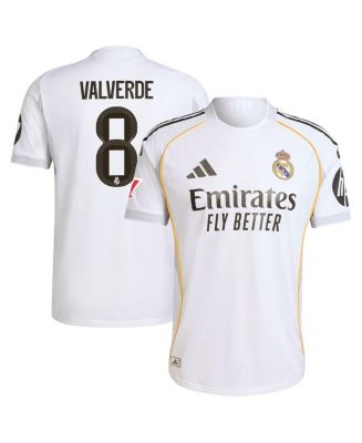 adidas Men's Federico Valverde White Real Madrid 2025/26 Home