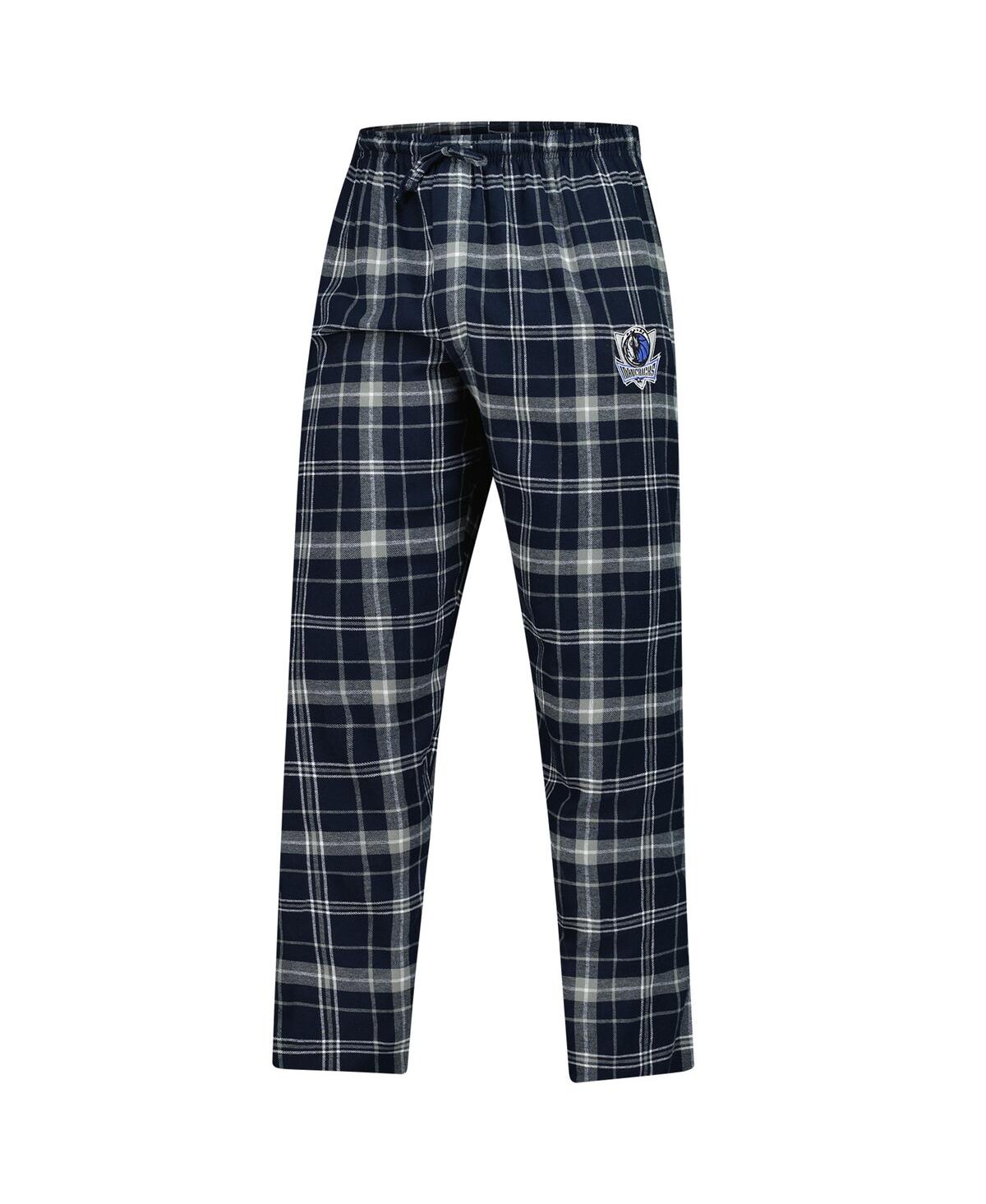 Concepts Sport Men's Navy/Gray Dallas Mavericks Ultimate Plaid Flannel Pants