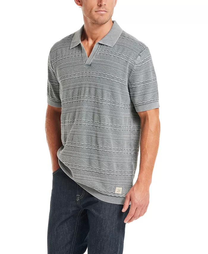 Men's Short-Sleeve Southwest Johnny Collar Sweater - thumbnail 2