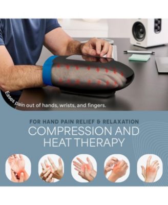 Legra Hand Massager with Heat & Compression – Heated Finger, Wrist & Palm Massager for Pressure Point Therapy