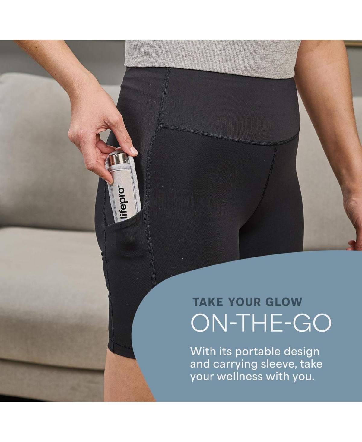 LifePro Red & Infrared Light Therapy Device for Pain Relief & Inflammation, 3 Wavelengths